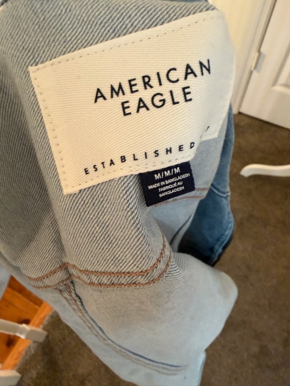 American Eagle Jean Vest - Picture 11 of 13